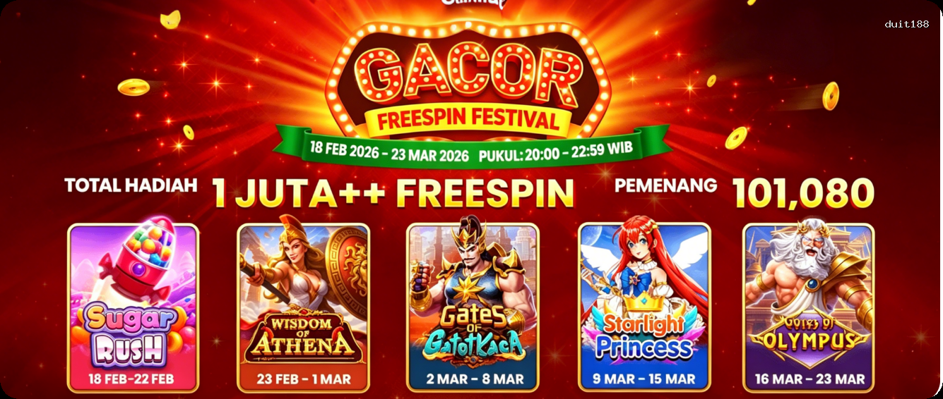 Login duit188 Sekarang Bonus Melimpah
